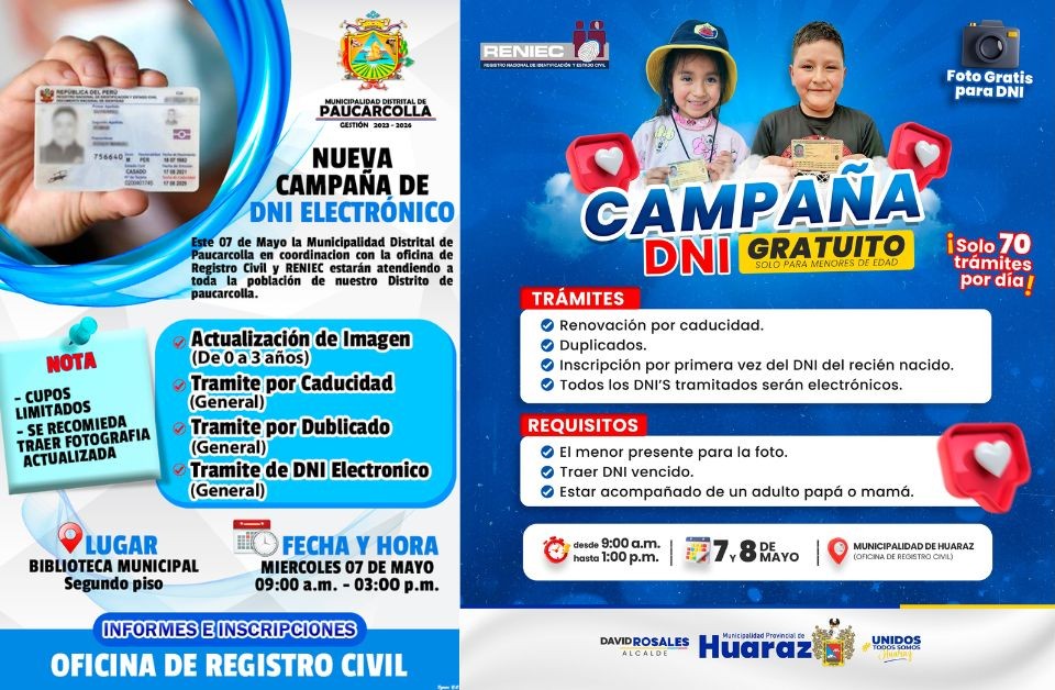 Campaa gratuita para DNI electrnico.