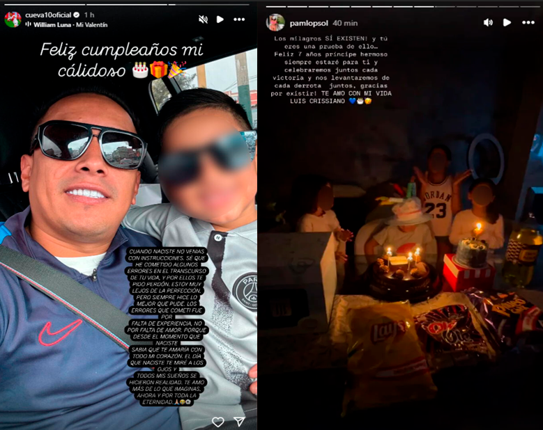 Christian Cueva pide perdn a su hijo con Pamela Lpez.