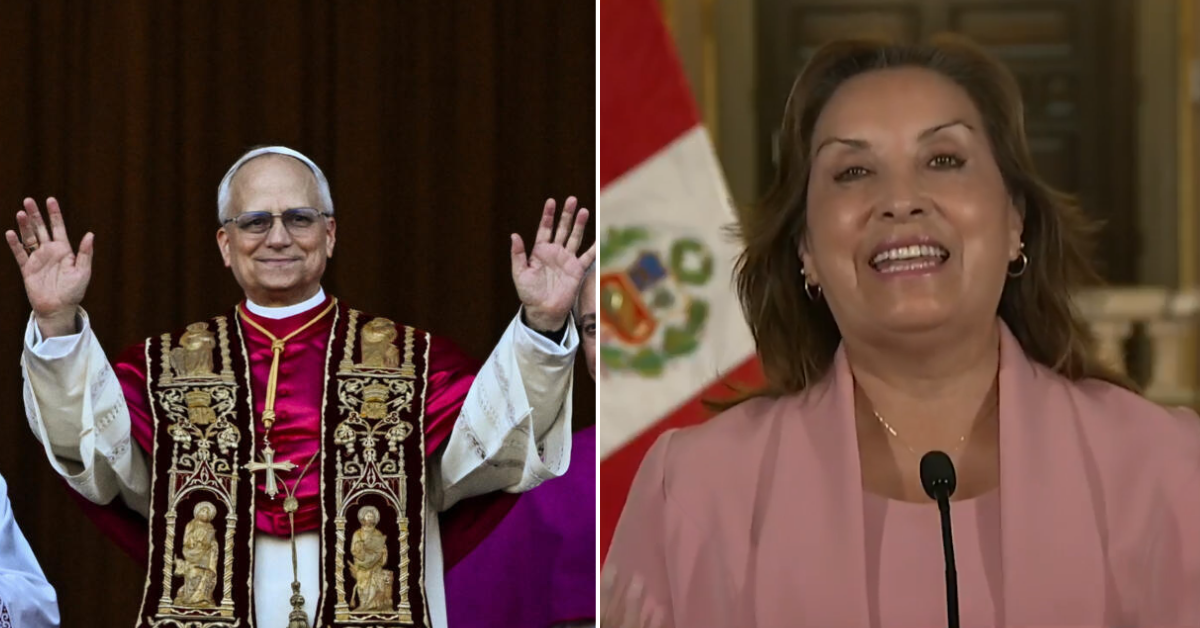 Dina Boluarte celebra elección de Robert Prevost como pontífice: "El Papa es peruano, Dios ama al Perú"