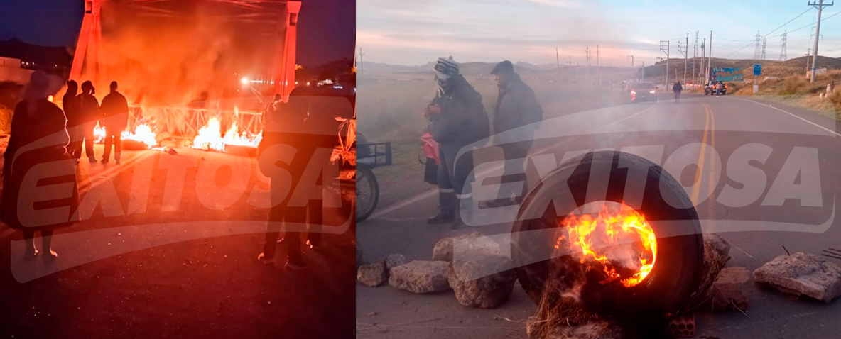 Vas bloqueadas en Ilave y sectores de Vilapata y Cahuatiri, en Ayaviri.