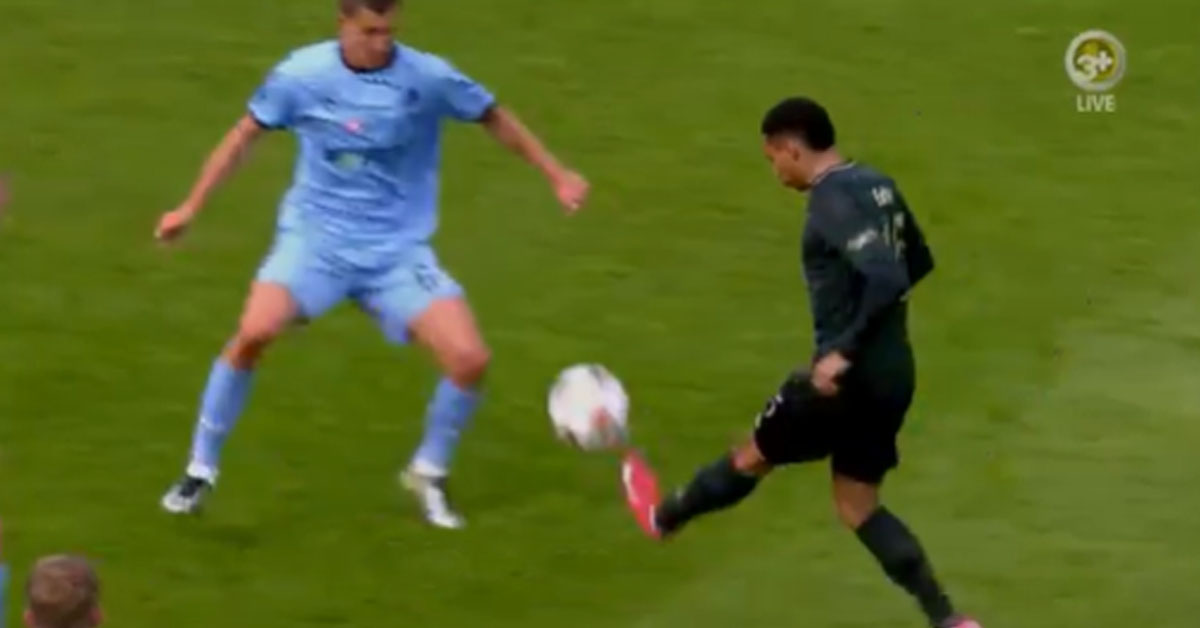 Superó a dos rivales y la pinchó: La genial asistencia de Marcos López en la goleada del FC Copenhague