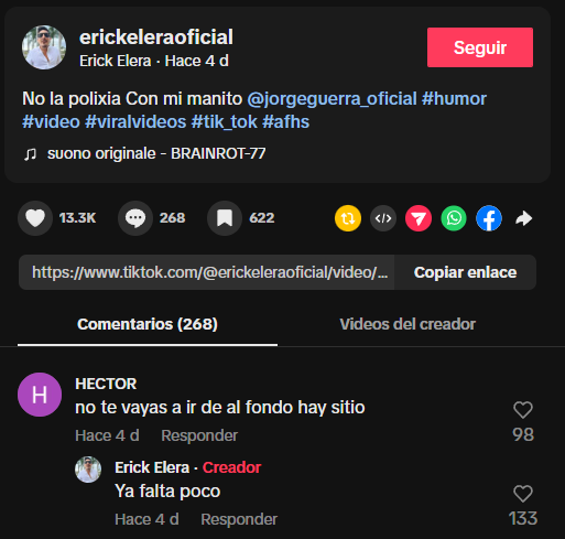 Erick Elera anuncia su salida de 'Al fondo hay sitio'