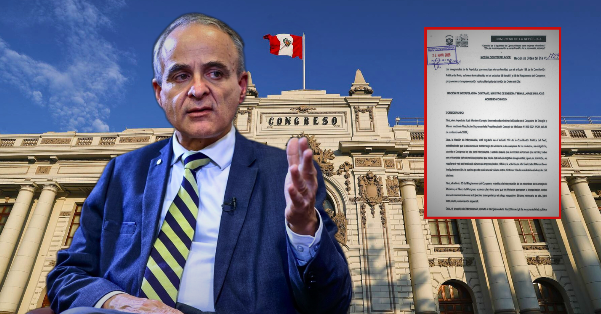 Congreso: Presentan moción de interpelación contra el ministro de Energía y Minas por irregularidades en REINFO