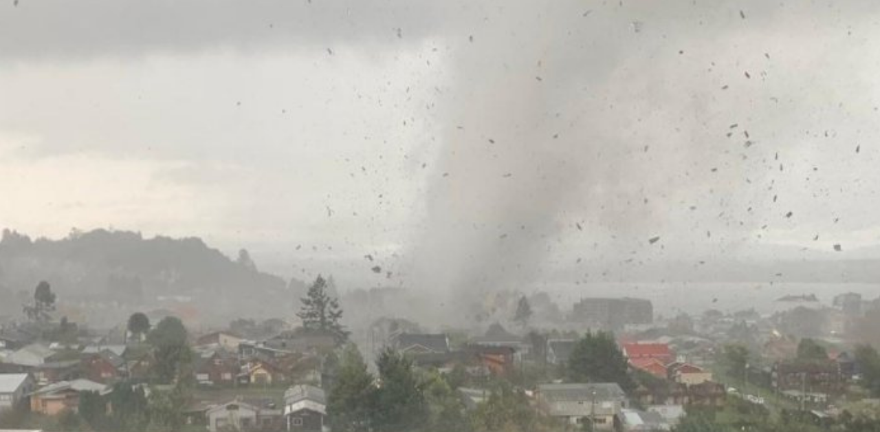 Chile: Inusual tornado afecta a la comuna de Puerto Varas