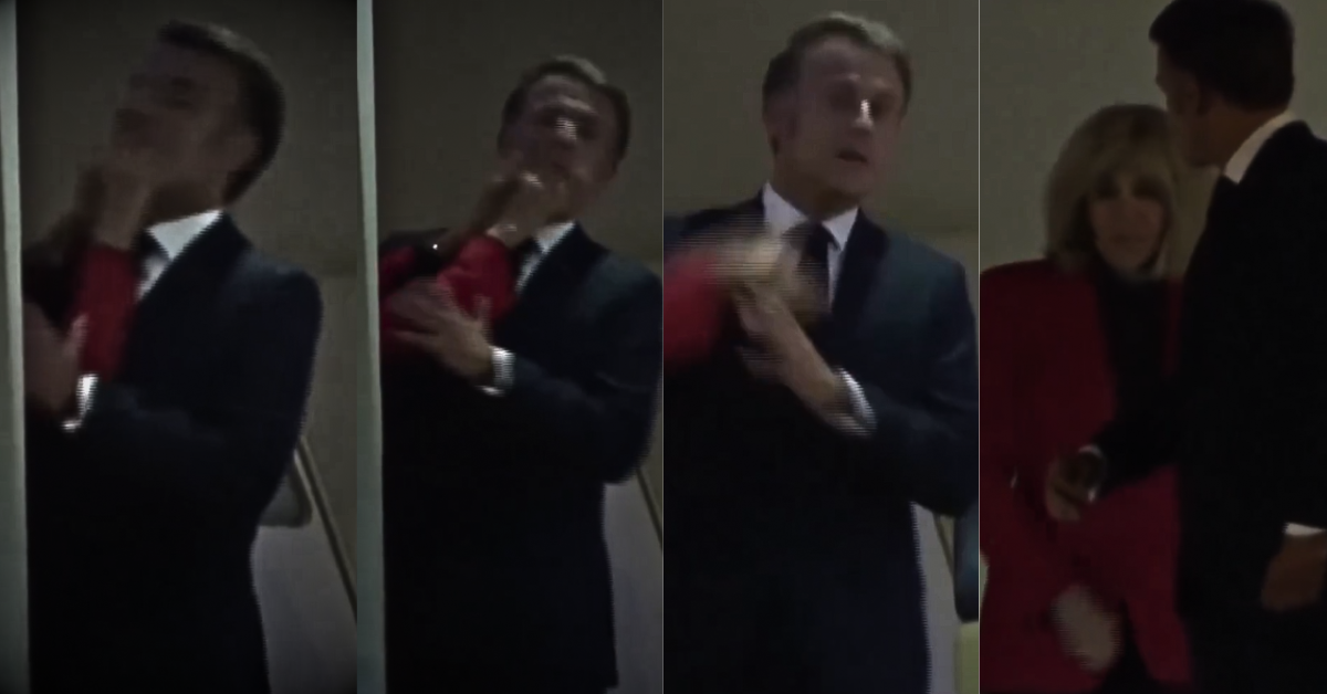 El presidente francés Emmanuel Macron niega conflicto con su esposa tras difusión de video que generó especulaciones en redes sociales