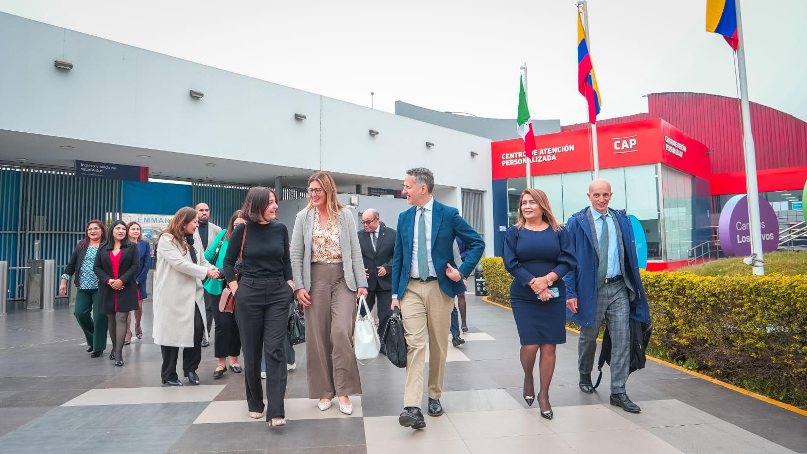 Delegacin de la Universidad Humanitas de Italia recorre campus de la UCV