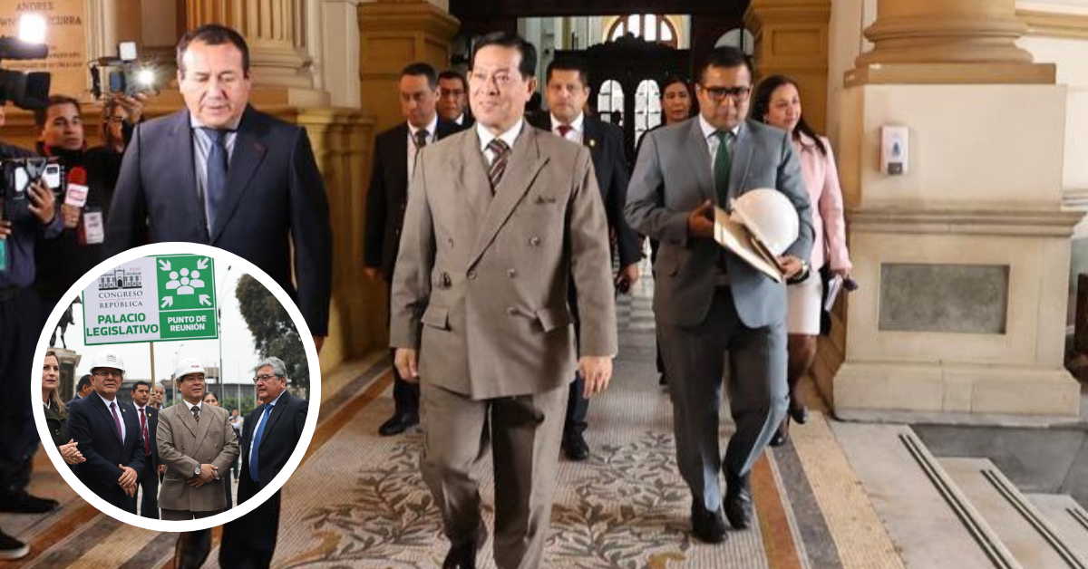 Voto de confianza al gabinete: Eduardo Arana llegó al Congreso para reunirse con Salhuana