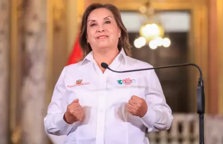 Dina Boluarte, presidenta de la Repblica.