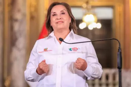 Dina Boluarte, presidenta de la Repblica.