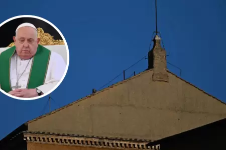 Instalan chimenea que anunciar al sucesor del Papa Francisco.