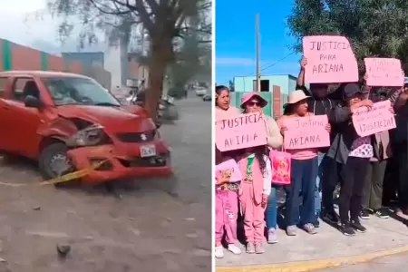 Familia exige justicia por menor fallecida en Arequipa.