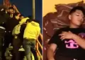 Joven universitario fue lanzado desde puente.