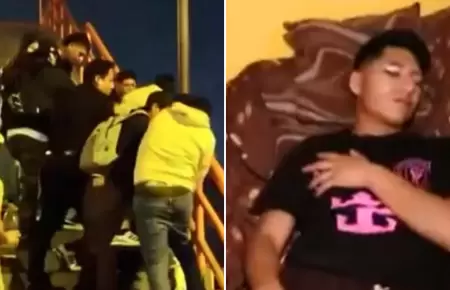Joven universitario fue lanzado desde puente.