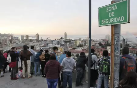 Chilenos evacan en la Regin Magallanes.