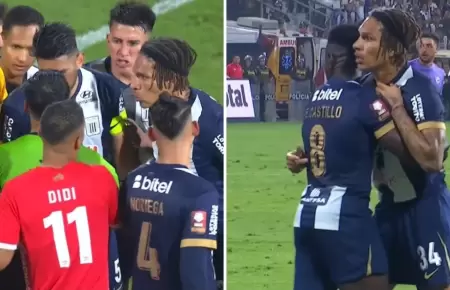 Paolo Guerrero se enfrenta al rbitro