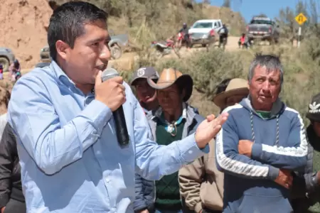 Alcalde de Pataz anuncia marcha hacia Lima contra el Ejecutivo.