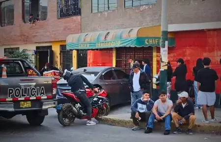 Efectivos policiales llegaron al crimen