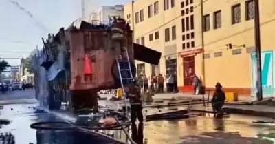 Incendio en La Victoria fue controlado por los bomberos