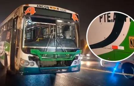Balean bus de la empresa Vipusa en Independencia.