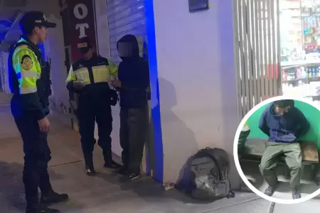 Menor simula estar armado y asalta botica en Huancayo