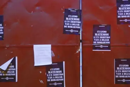 Fiscala inici investigacin contra los responsables de los afiches en Videna.