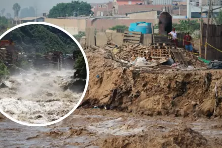 Senamhi advierte fuertes huaicos en Per.