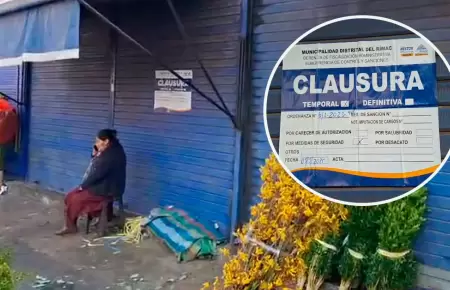 Clausuran Mercado de Flores Uniflor.