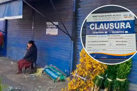 Clausuran Mercado de Flores Uniflor.