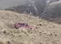 Minero muere tras caer con su auto a un abismo en la peligrosa ruta a Corihuarmi en Chongos Alto