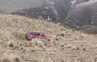 Minero muere tras caer con su auto a un abismo en la peligrosa ruta a Corihuarmi en Chongos Alto