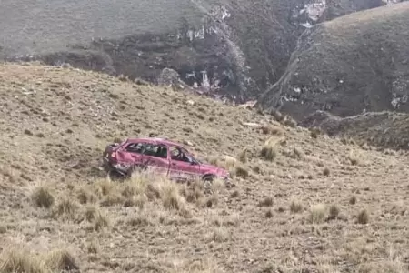 Minero muere tras caer con su auto a abismo en ruta a Corihuarmi