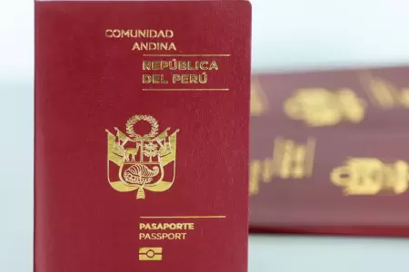 Pasaporte peruano.