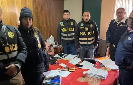 Detienen a funcionario de Diresa en operativo de allanamiento en Arequipa.