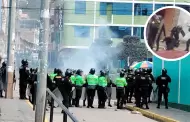 PNP reprime a estudiantes de la UNH que protestaban: Lanzaron bombas lacrimgenas, perdigones y varazos