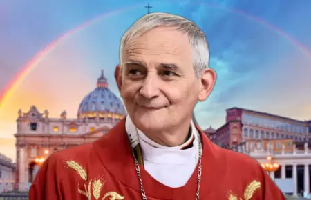 Matteo Zuppi en el Vaticano.