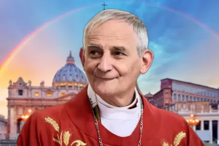 Matteo Zuppi en el Vaticano.