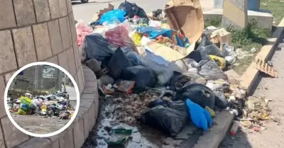 Basura inunda calles de El Tambo