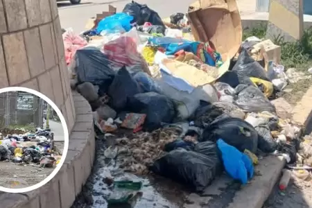 Basura inunda calles de El Tambo