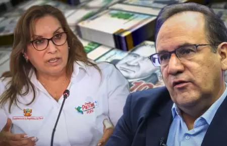 Dina Boluarte y Jos Salardi