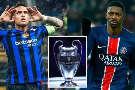Inter y PSG disputarn la final de la Champions League.