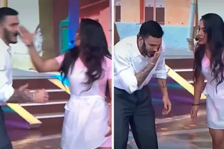 Onelia lanza cachetada a Mario en vivo.