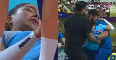 Alexandra Llaro sufre lesión en 'extra game' ante la 'U'