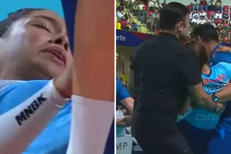 Alexandra Llaro sufre lesin en 'extra game' ante la 'U'