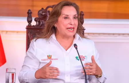 Dina Boluarte tilda de resentidos a los crticos del Gobierno.