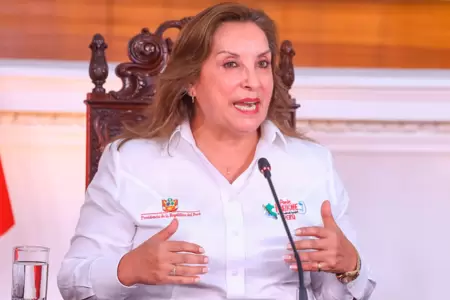 Dina Boluarte tilda de resentidos a los crticos del Gobierno.