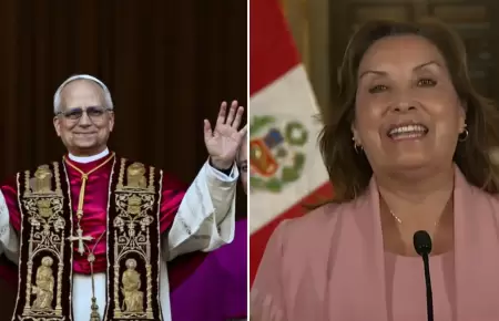 Dina Boluarte celebra eleccin del Papa Len XIV.