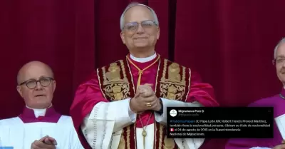 Migraciones confirma nacionalidad peruana del nuevo Papa León XIV.