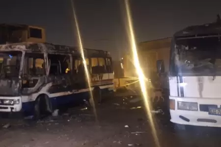 Extorsionadores incendian buses de transporte pblico