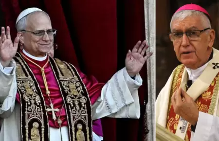 Papa Len XIV y cardenal Castillo se reencuentran.
