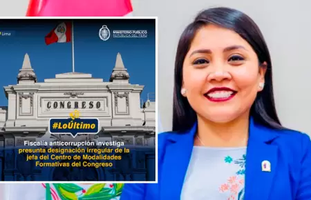 Fiscala investiga designacin de Yessenia Lozano en el Congreso.